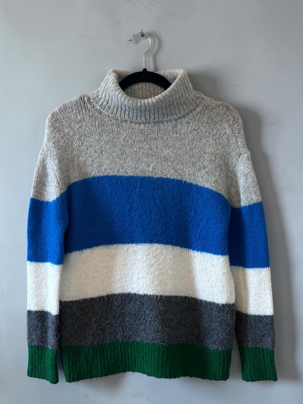 Vince Camuto Colorblock Mock Neck Sweater Women’s XXS (Runs Large)